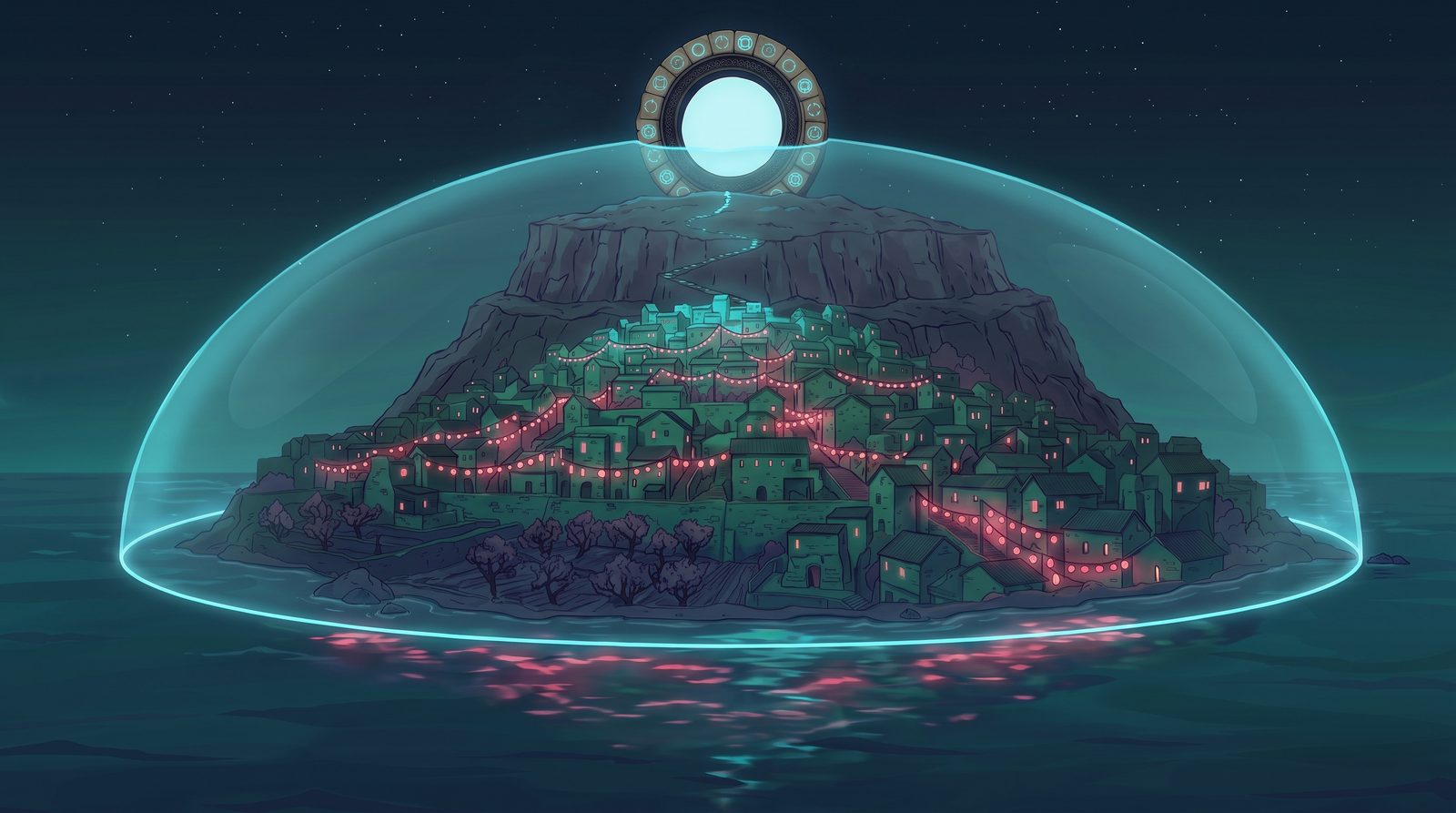 THE DOME - the Ring's shield over the whole island
