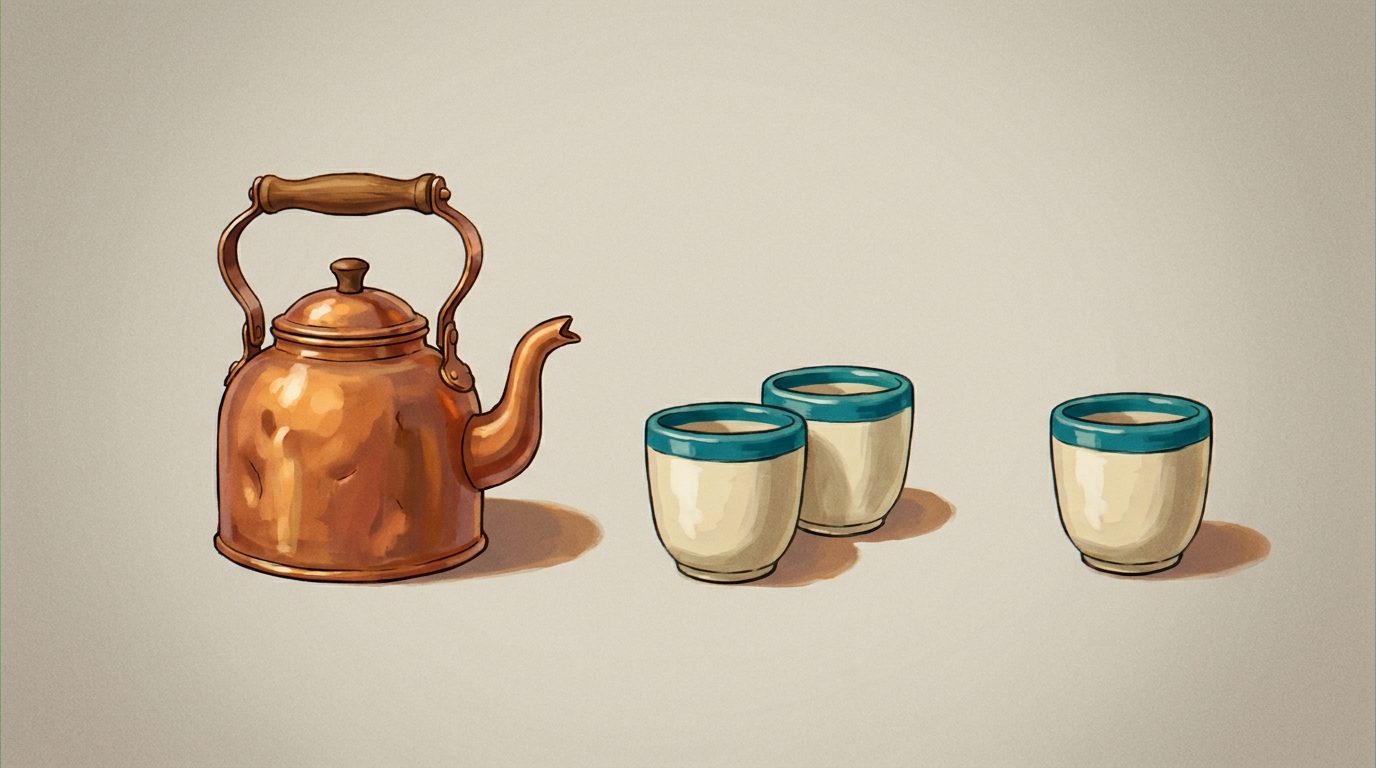 KETTLE + THE THREE CUPS